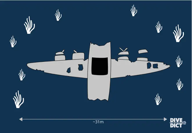 map_B17_corsica_Korsika_tauchen_diving_Mediterranean_Mittelmeer_tauchkarte_Wreck_wrack