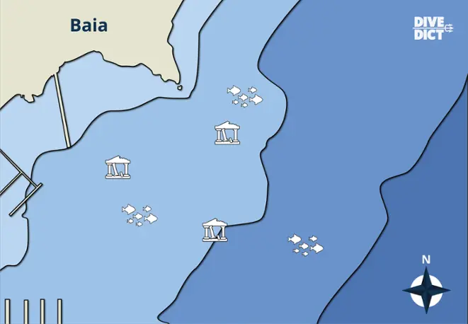 map_Parco_sommerso_di_Baia_Tauchkarte_divespot_tauchen_diving_Italien_Italy 