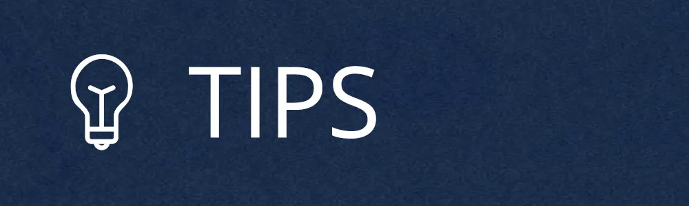 Tips for your next dive!